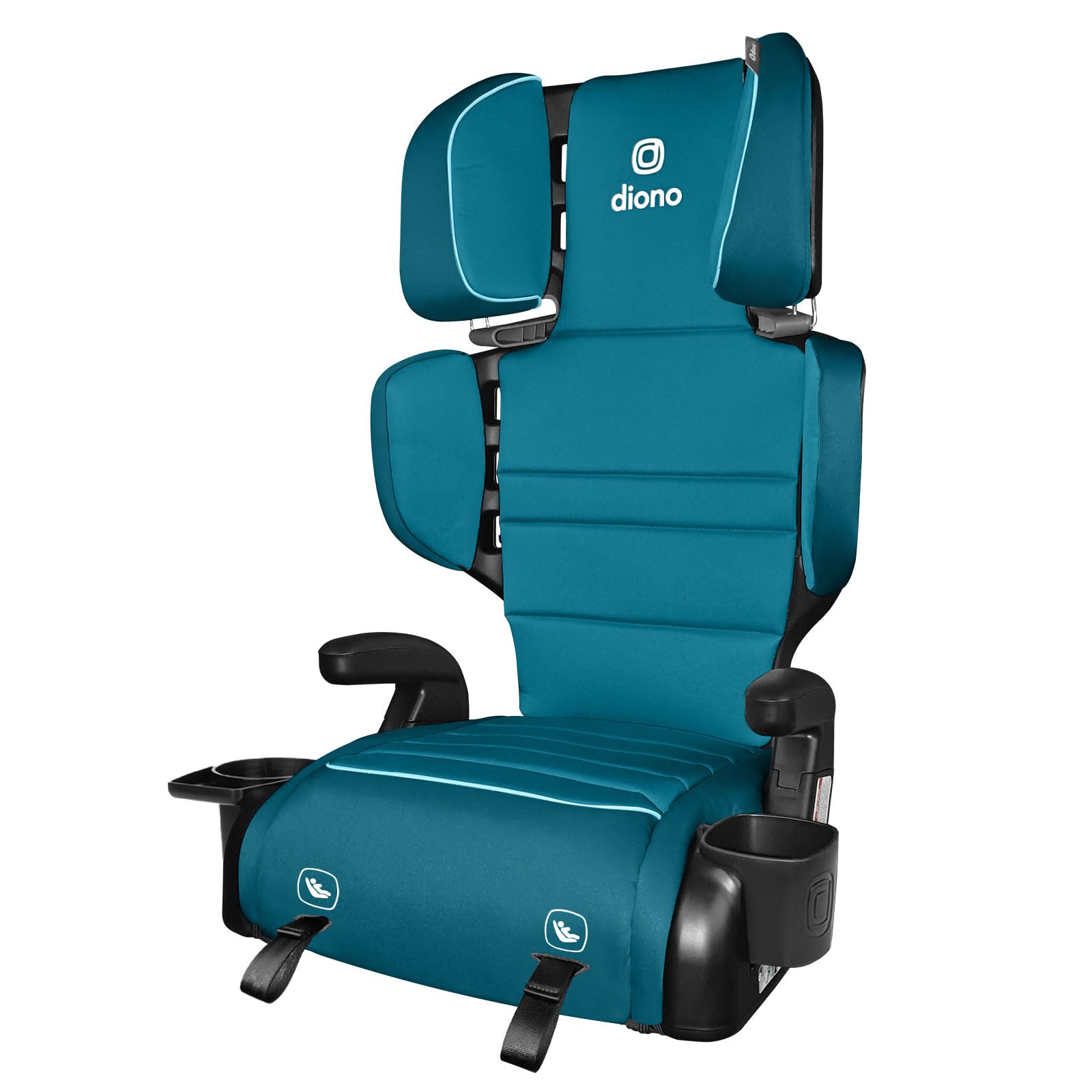 Photo 1 of Diono Connect3 RXT 2-in-1 High Back Booster, Slim Fit 3-Across in Many Mid-Sized Sedans and SUVs, for Children from 40-120 lbs., Lightweight with Latch, Blue Razz Ice