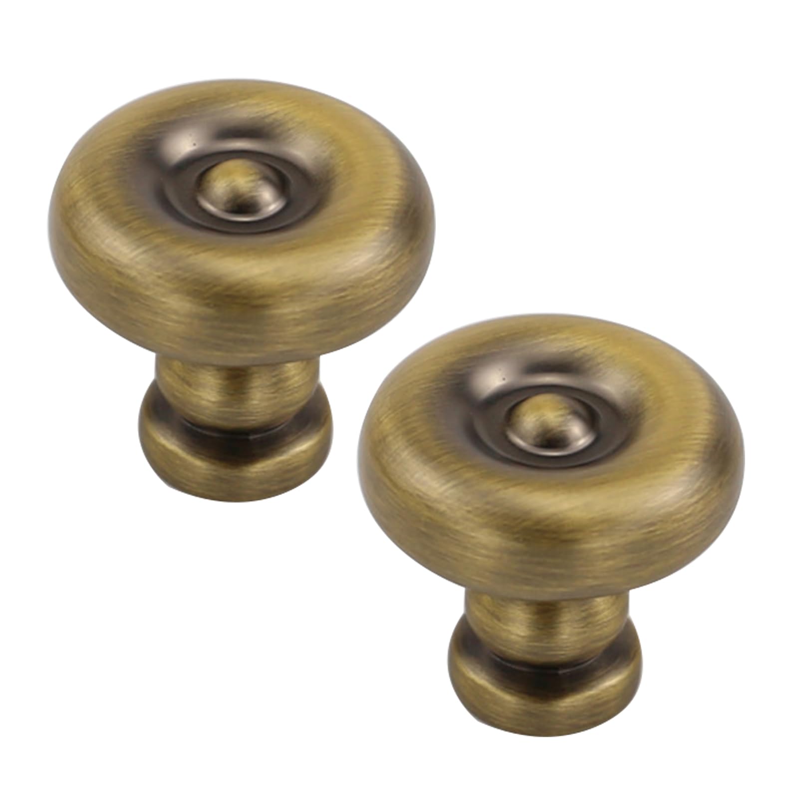 DSWZLQDXB Set of 2 Cabinet Pulls Zinc Alloy Cabinet Knobs Single-Hole Handle for Dresser,Drawer Door Kitchen Hardware Home Door Levers Modern Minimalist Style (Bronze)