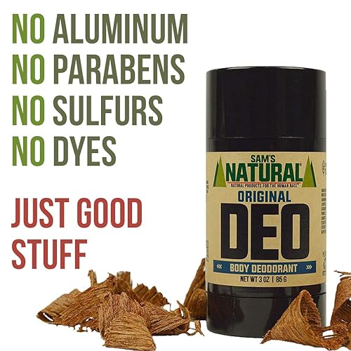 Miniatura 3 de Desodorante natural de Sam, 3onzas, natural, vegano y sin crueldad, el favorito de América