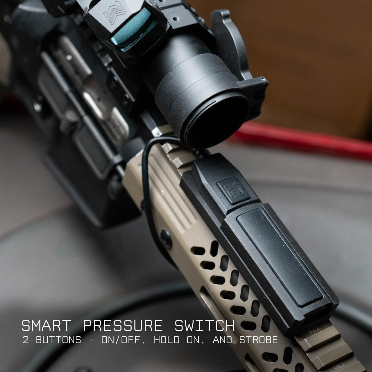 Monstrum ArcSaber 1200 Lumens Weapon Light with Remote Pressure Switch | Compatible with M-LOK