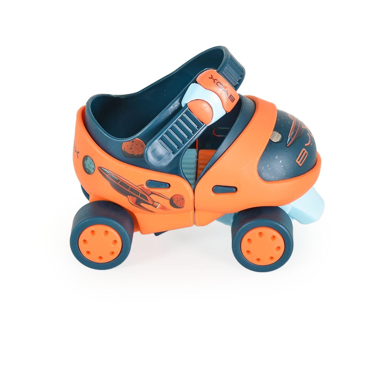 Wrotki Scooper Skates z hamulcem, cztery koła, kółka z tworzywa sztucznego, od 3 lat, różowe