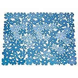InterDesign Blumz Kitchen Sink Protector Mat - Large, Blue