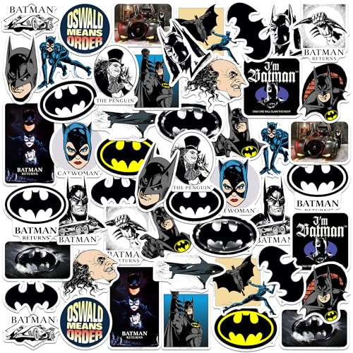 Batman Returns Sticker Pack 50-Count Die-Cut L Tablet Indoor & Outdoor