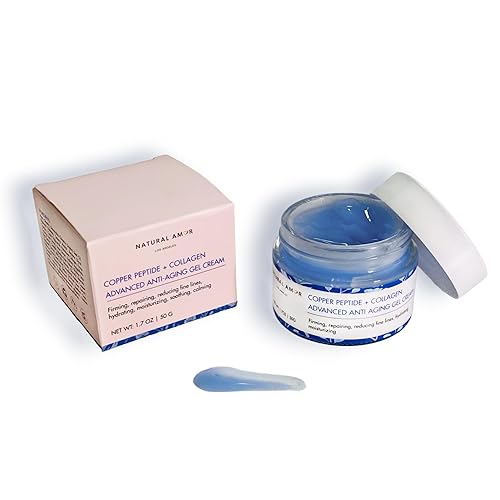 Miniatura 6 de Natural Amor Copper Peptide Face Gel Hidratante, Crema Facial Antienvejecimiento con Colágeno, Reafirmante Rápido, Reduce las Arrugas 1.7 oz