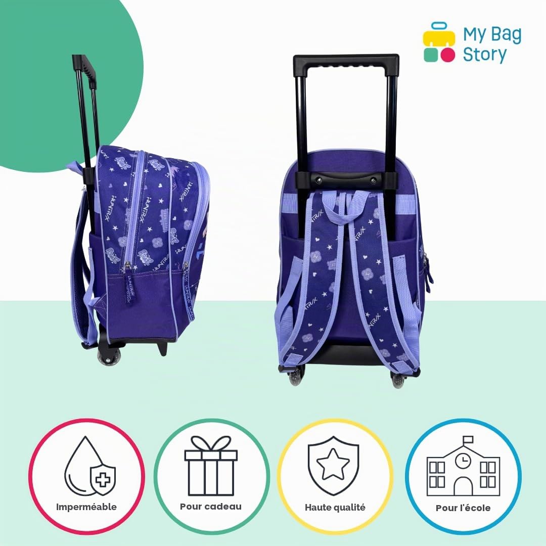 mybagstory | Sac à Roulette K-Pop | Modèle Huntrix | 40x19x32cm Violet
