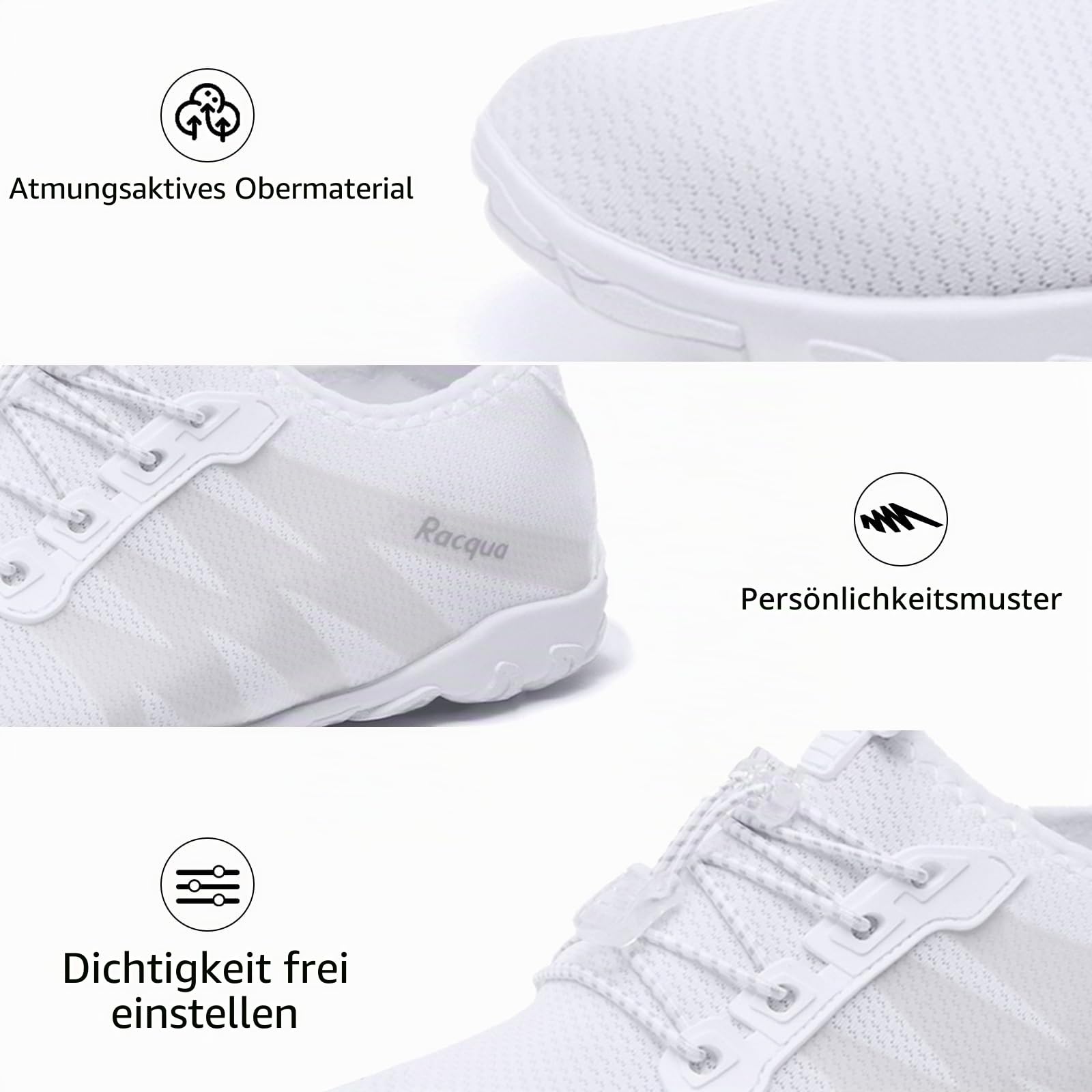 Racqua Wasserschuhe Badeschuhe Herren Schwimmschuhe Damen Strandschuhe AquaschuheGr.35-48