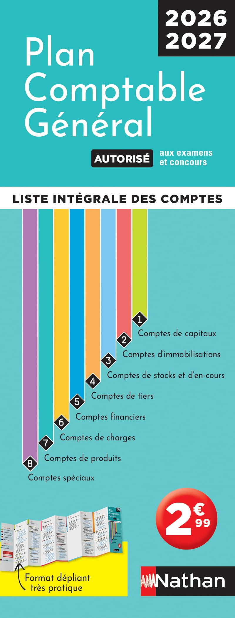 Plan comptable général 2026/​2027 - PCG autorisé aux examens et concours - Liste intégrale des comptes