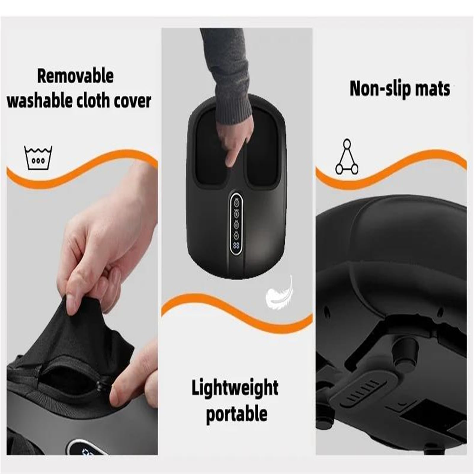 Máquina de Masaje automático de pies con Rodillos Totalmente envueltos, masajeador de pies Relajante con airbag y Amasado de la Planta del pie.