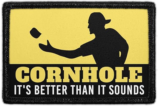 Cornhole - Its Better Than It... Hook & Loop Patch - 2x3 in - Pull Patch
