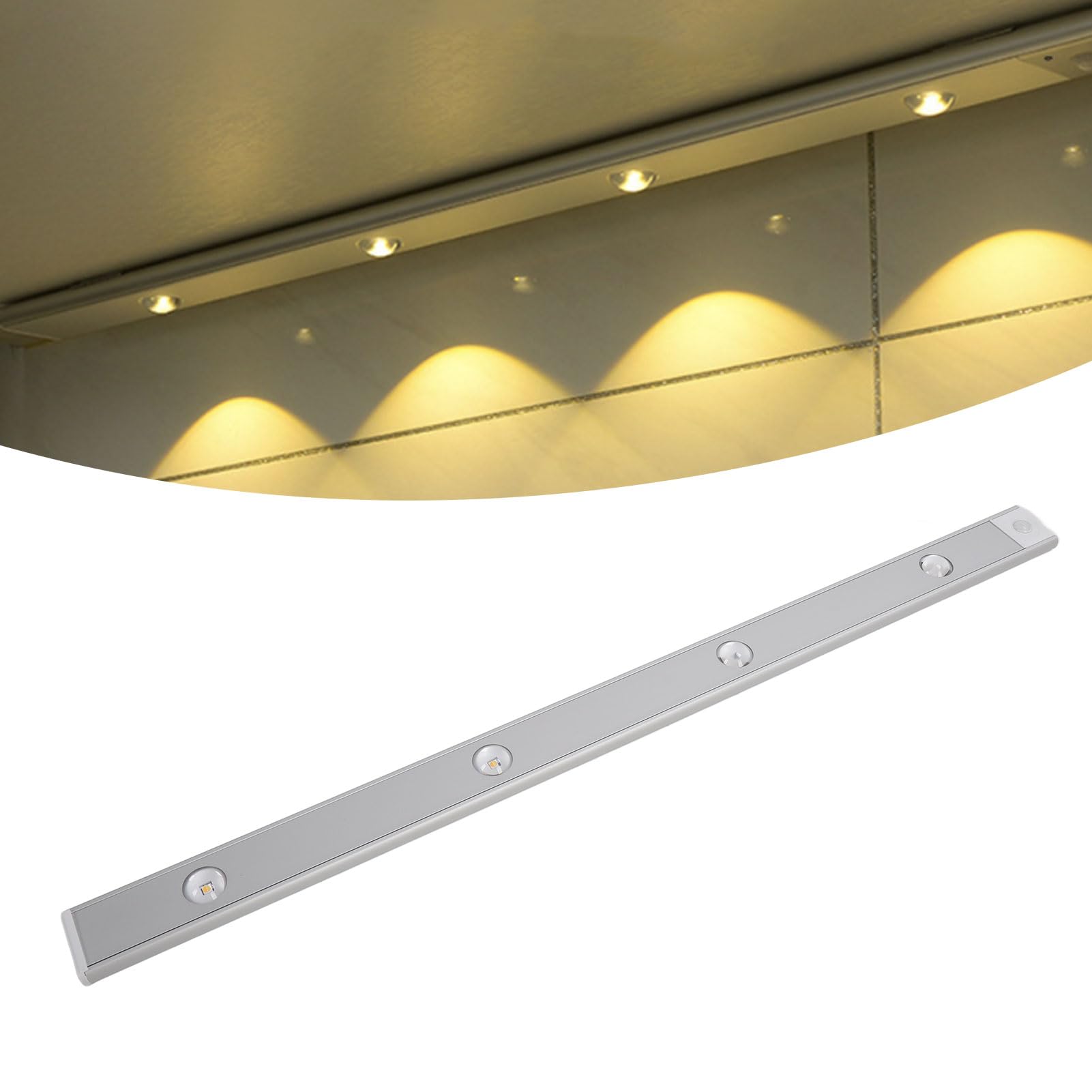 Striscia LED con sensore di movimento Striscia autoadesiva ultra sottile attivata dal movimento Striscia luminosa da letto ricaricabile tramite USB