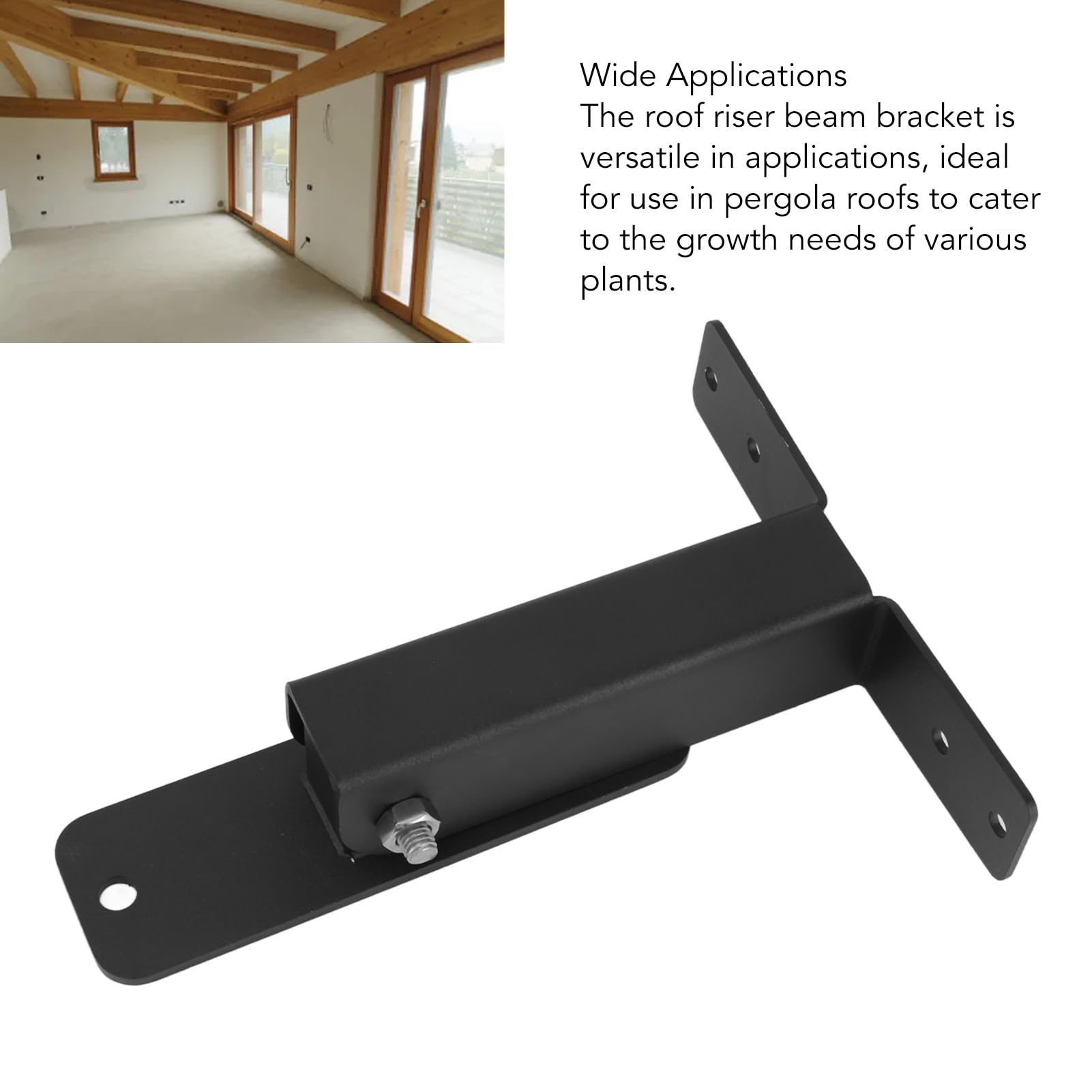Mec Riser Posts Roof Riser Beam Brackets, 3PCS Stainless Steel Heavy Duty Post