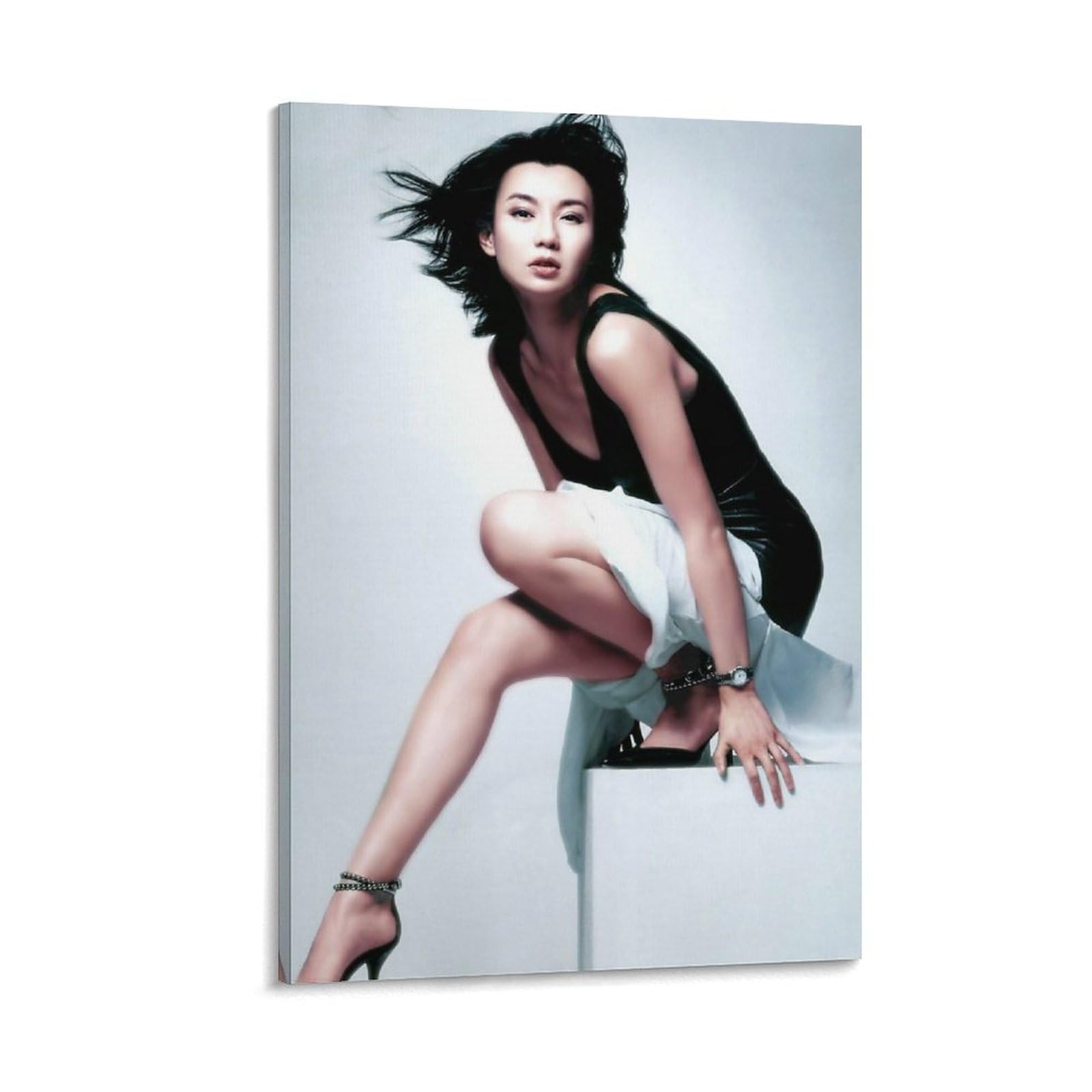 NUOSIJUNMaggie Cheung Man-yuk China Poster Beautiful Actress Print Photo Art Painting Canvas Poster Home Decorative Bedroom Modern Decor Posters Gifts 16x24inch(40x60cm)