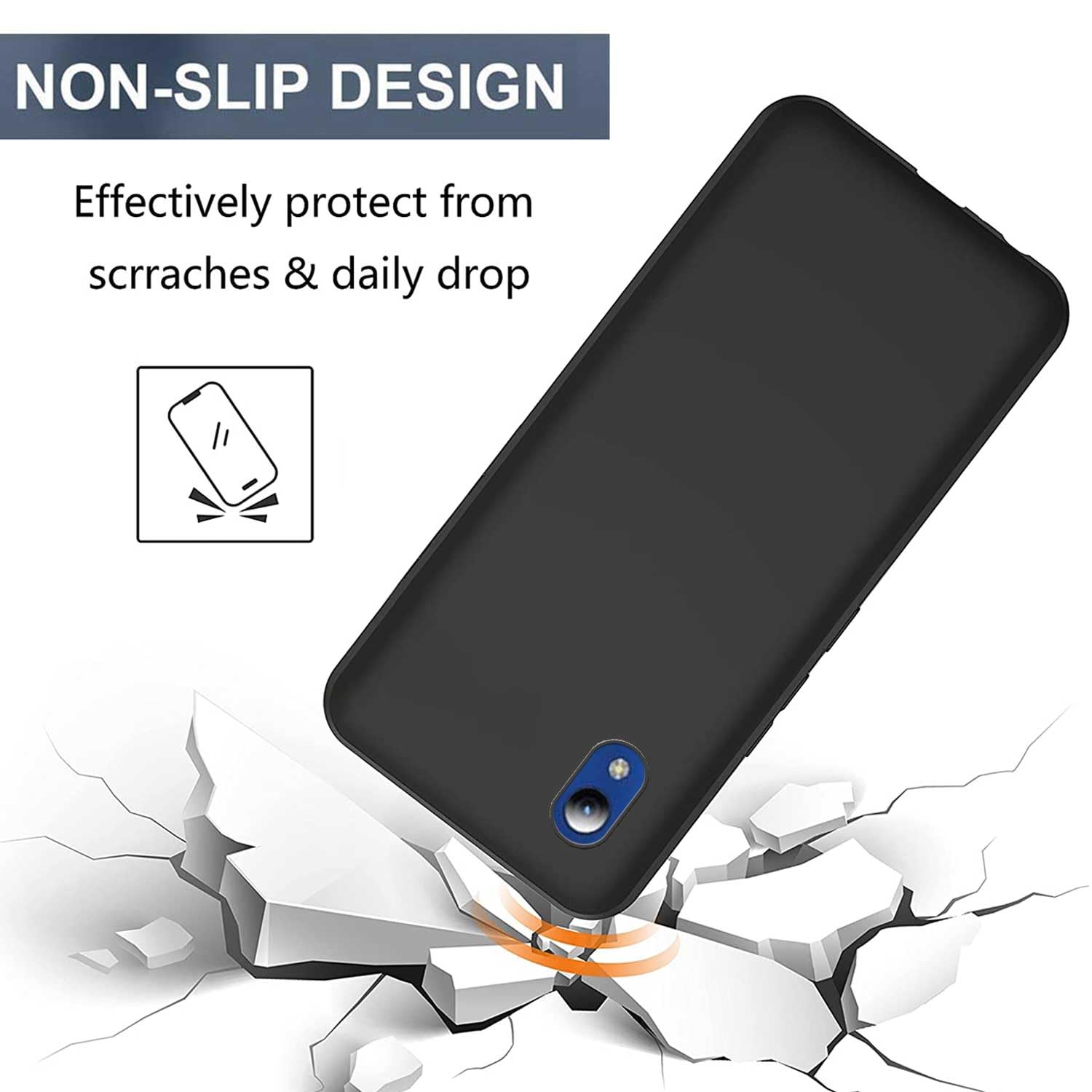 ZXLZKQ Custodia per ZTE Blade A31 Lite (5.00 Pollici), Cover Protettiva in Silicone Morbido Bumper TPU Trasparente, con Case Protettiva Antiurto e AntiGraffio, per ZTE Blade A31 Lite - WMA28