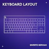 Logitech G Pro X TKL Lightspeed, Teclado inalámbrico para Gaming, Disposición QWERTY Pan Nordic, Táctil - Rosa - 2