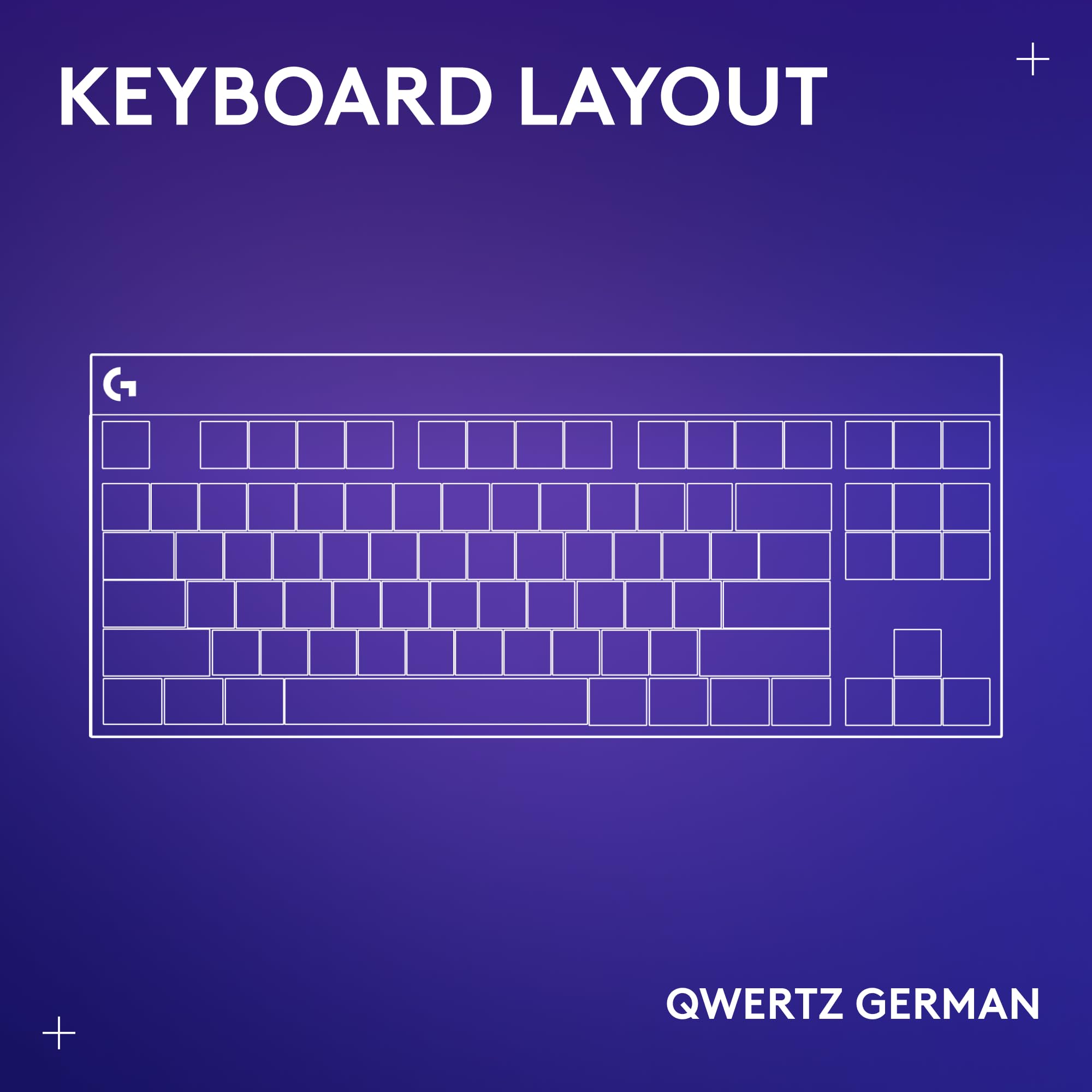 Logitech G G515 LIGHTSPEED TKL o płaskim profilu Bezprzewodowa klawiatura do gier, QWERTZ układ niemiecki, Tactile - Czarny