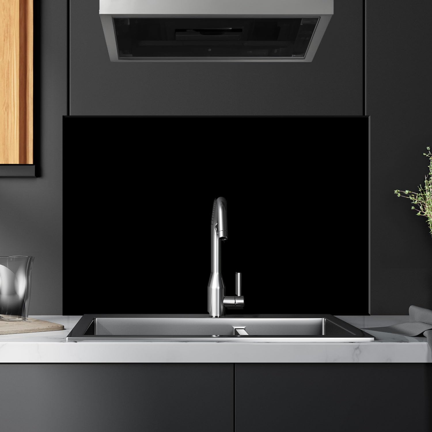Herdabdeckplatte Abdeckung Ceranfeld Abdeckplatte Schneidebrett 1-Teilig 80x52 Schwarz Spritzschutz Glasplatte Ceranfeldabdeckung Schutz für Kochplatten Herdschutz Sicherheitsglas Glasschneidebrett
