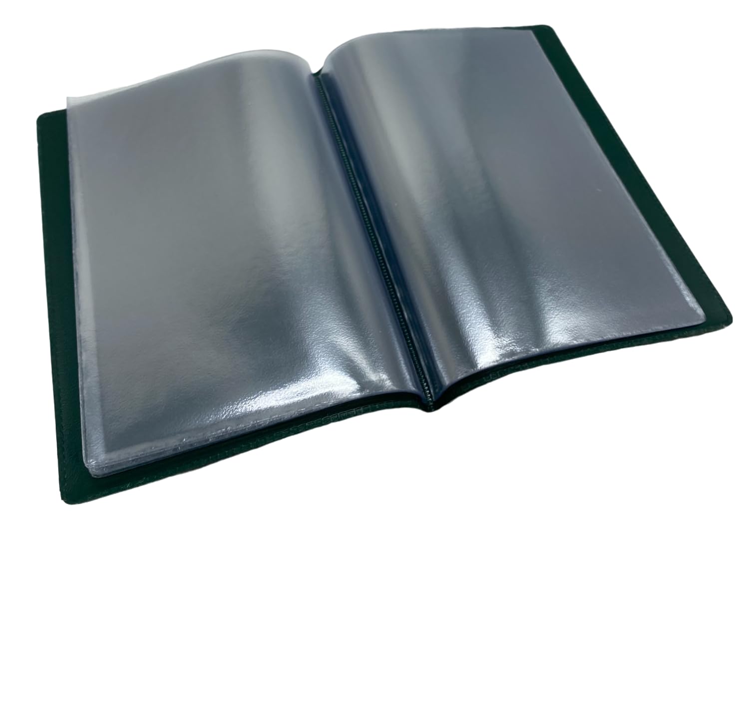 Lansdale A6 Portrait Floppy/Soft Cover Nyrex/Nirex Document Holder - Dark Green - 10 Pockets