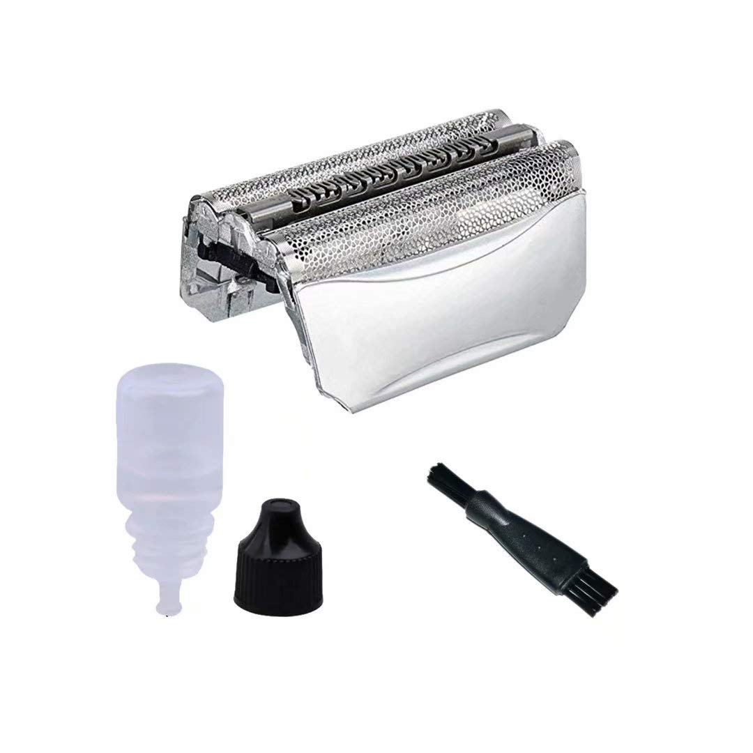 Close Shave 51S Shaver Razor Foil Cutter Blade w/Razor Shaver Oil+ Clean Brush For Braun 8000 Series,Activator,Series 5 Shavers,ContourPro Silver