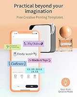 Vista 7 de Vixic Label Maker Machine D1600 Label Maker Bluetooth Label Printer Sticker Maker with Label Tape Compatible with Dymo LabelManager 160 210D 260P