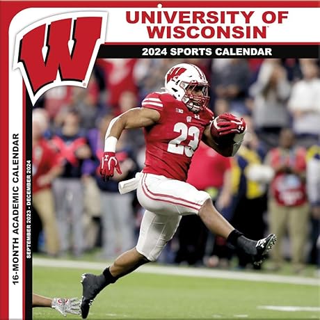 COL Wisconsin Badgers 2024 Wall Calendar: Perfect for Fans and Alumni of...