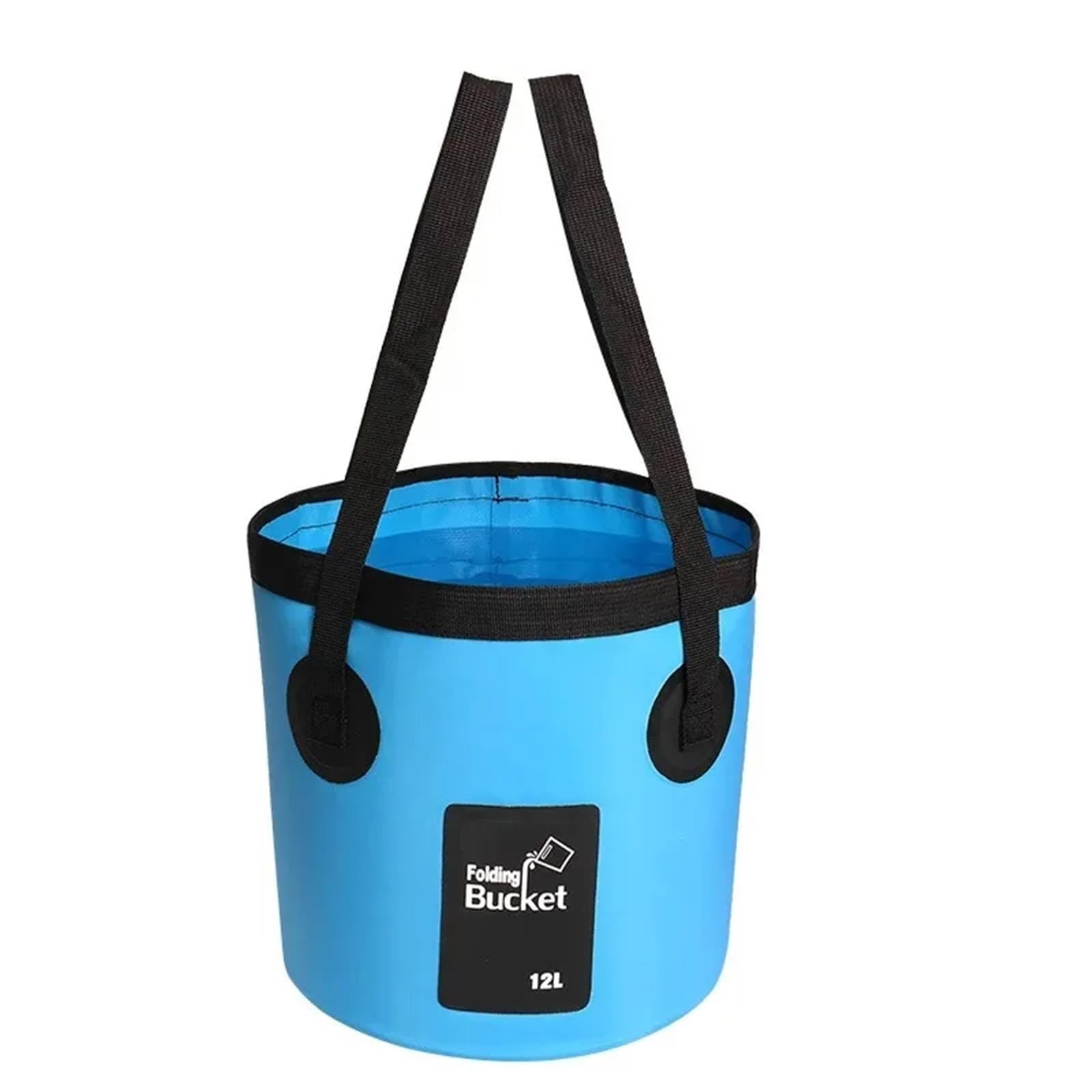 2 stücke 12L/20L Falten Eimer Auto Waschen Tragbare Outdoor Reise Faltbare Wasser Multifunktions Tragbaren Wasser Für Draußen Angeln Camping(Blue 12L)