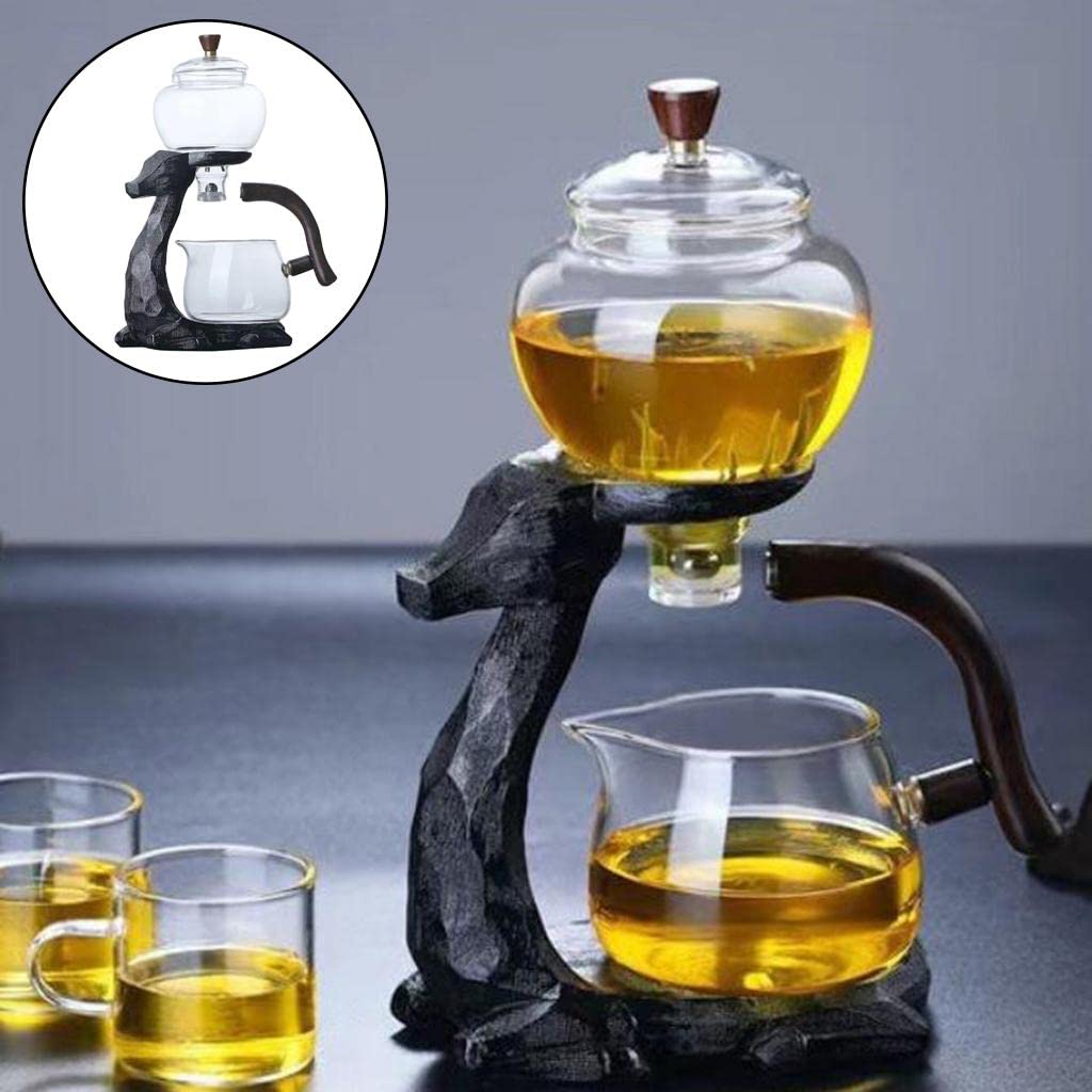 kowaku Service à Thé Résistant Théière En Verre Semi-automatique Déviation de L'eau