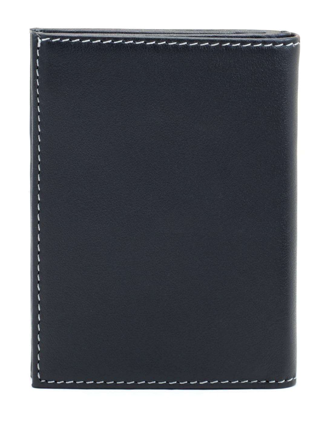 PE238 Cartera Negra de Piel Legitima Tarjetero para Hombre | Billetera con Protección RFID, Doble Billetero.