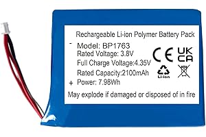 Vtech and LeapFrog Batteries Compatible Battery Replacement, 2100mAh Battery for Vtech Baby...