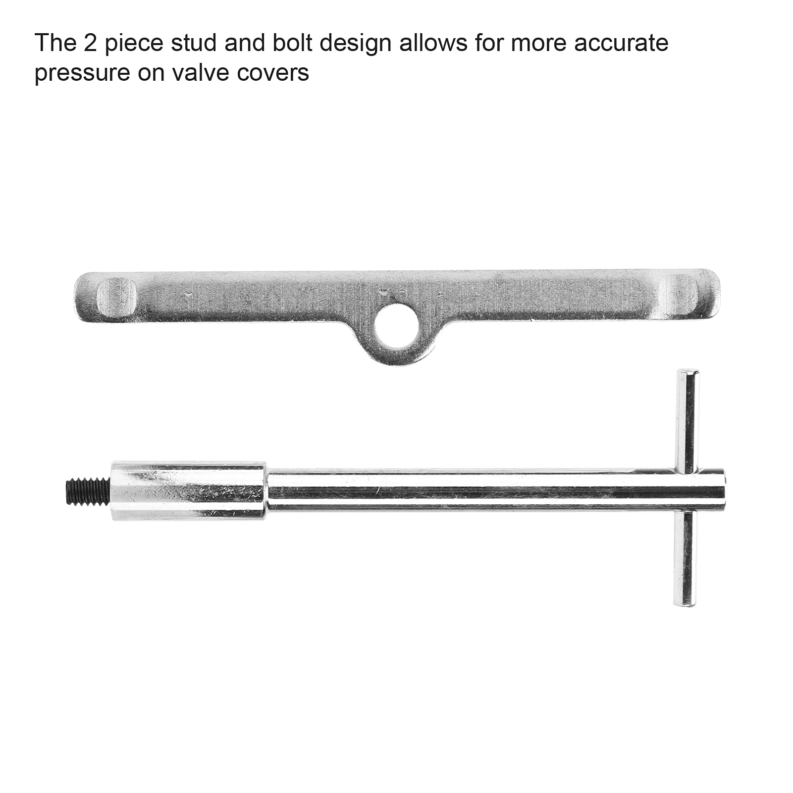 Tbest Kit de Maintien du Couvercle de Soupape, Languettes de Boulon du Couvercle de Soupape, Barres D'écartement de Boulons, Barres en T du de, 16 Pièces, Filetage 1