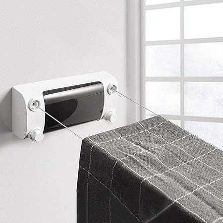 Amazon Co Jp Tengfey 室内物干しワイヤー 部屋物干しロープ 室内 室外両用 布団干し 4 2m自由伸縮ステンレス 洗濯物ハンガー 穴開けと穴開け不要両用 梅雨対策 省スペース乾燥ラック 折り畳み 室内物干し竿 乾燥ラック 布団干し 便利 ホーム キッチン