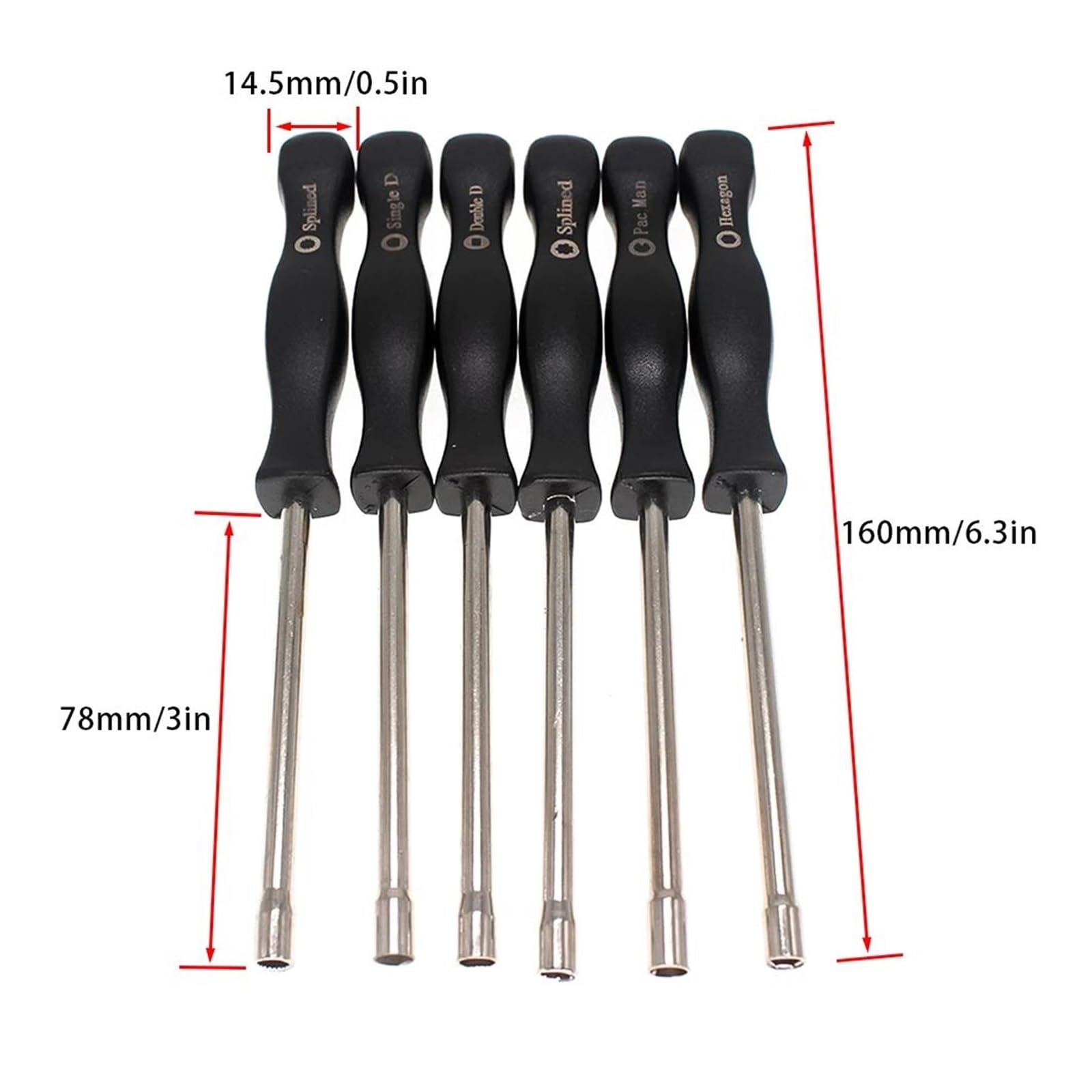 Set Di 6/10/12/14 Utensili Per La Regolazione Del Carburatore, Kit Cacciaviti Scanalati Pacman A Doppia D Per Stihl, Per Hus&qvarna, Per Zama Per Walbro(14pc Driver Set)