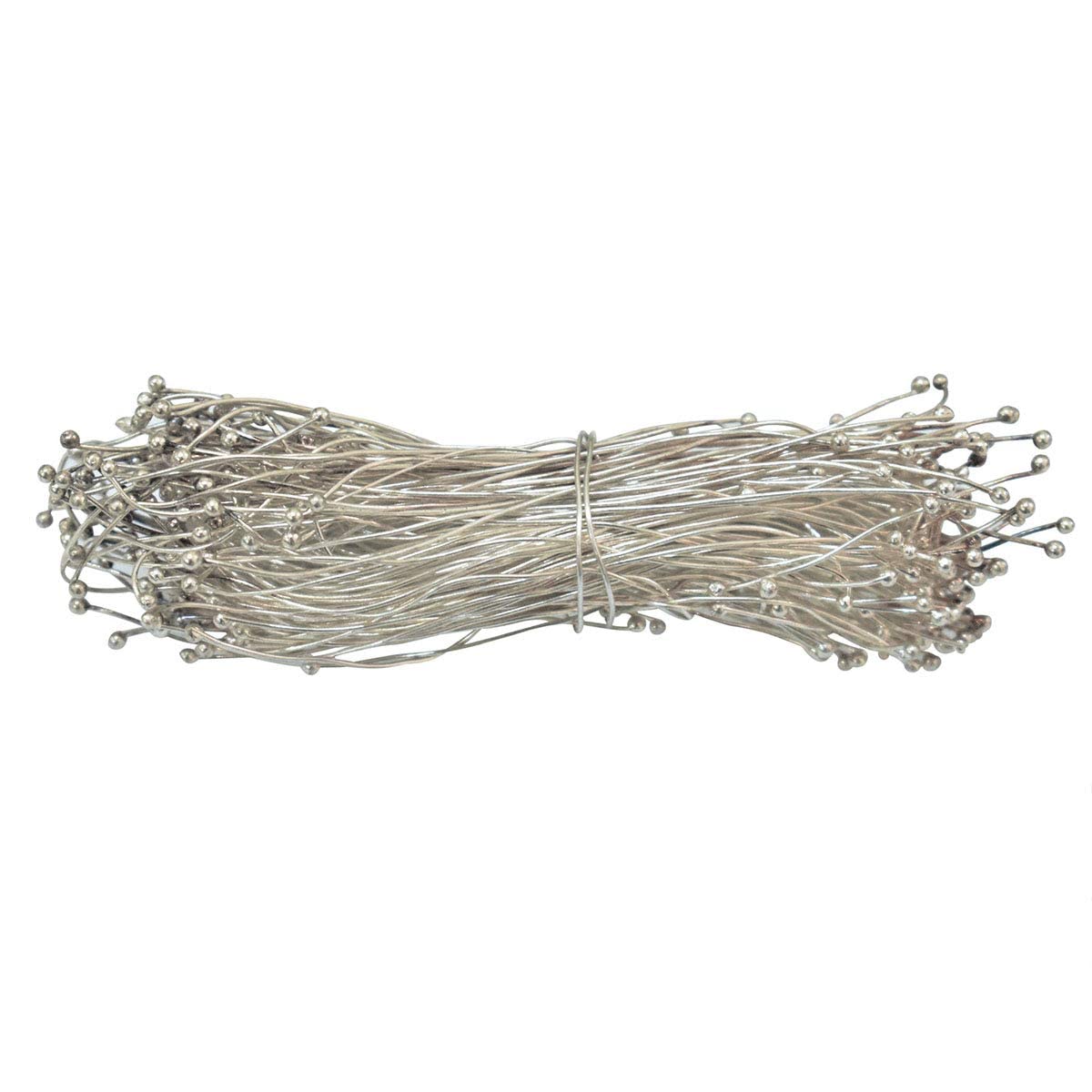 Embroiderymaterial Double Ball End Head Pins Jewellery Findings for Jewellery Making (Silver, 8CM, 250 Pieces)
