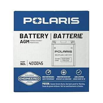 Amazon | Polaris スノーモービル 12V 18Ah 密閉型 充電式 AGM