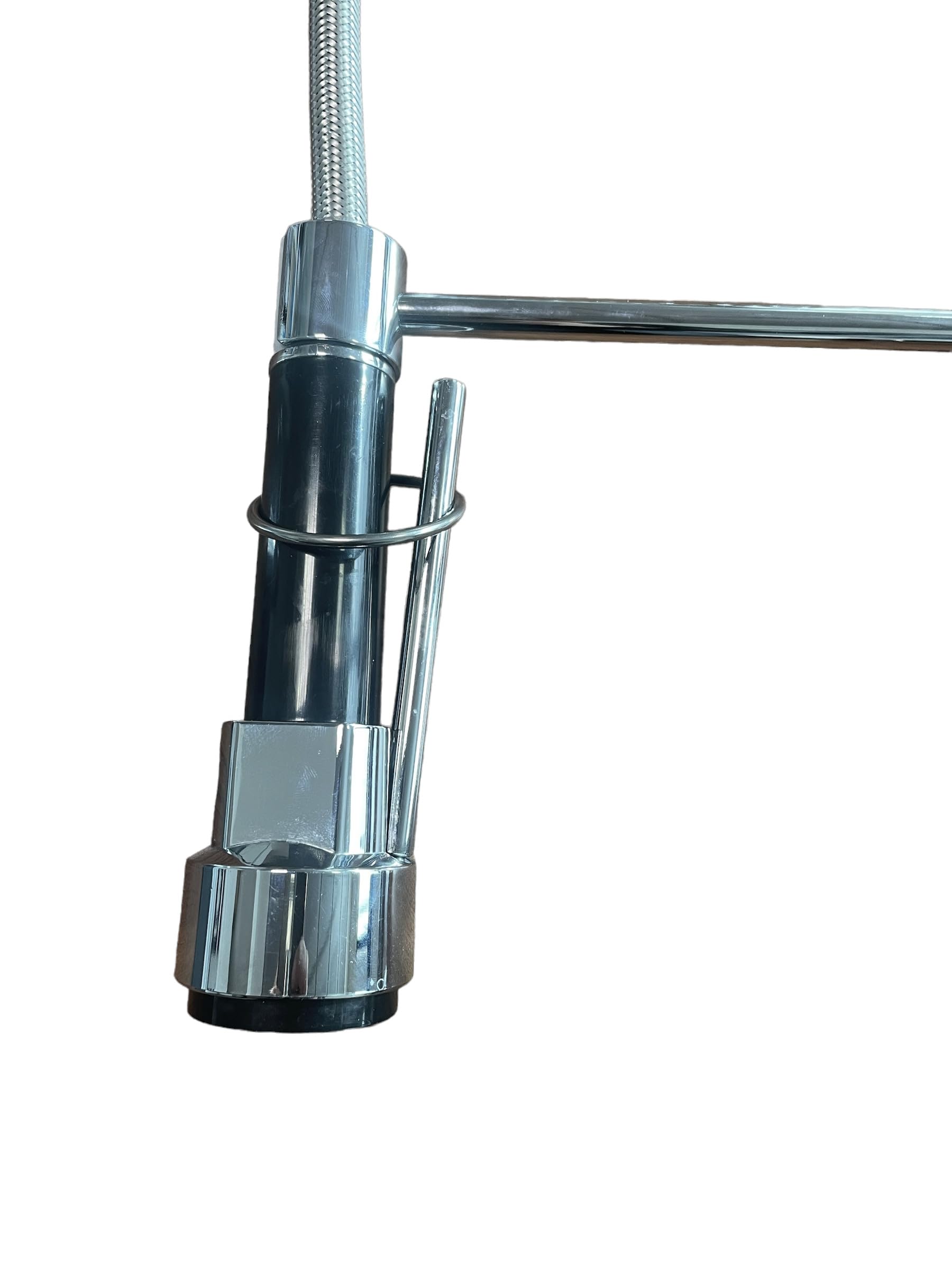 BAGNOCLIC | Miscelatore cucina industriale | Acciaio inox, leva lunga, doccetta con leva | Controllo preciso, installazione semplice | Rubinetto professionale versatile