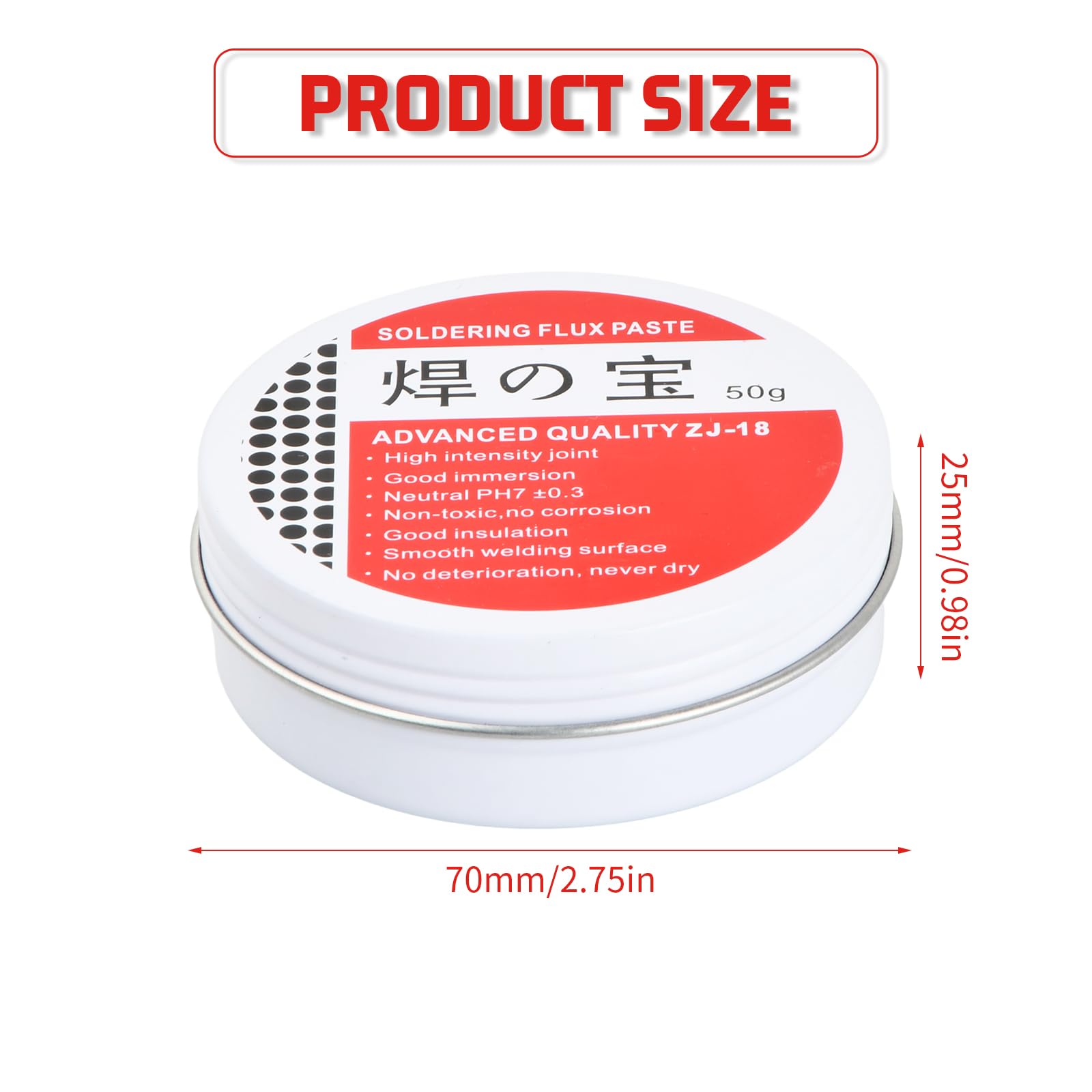 50 g Pasta Saldature, Flusso di Saldatura, 2 Pezzi Flusso Di Pasta, Pasta Per Saldatura a Stagno, Senza Piombo Flussi per Pasta Saldante, Strumento di Riparazione Professionale per Meccanico