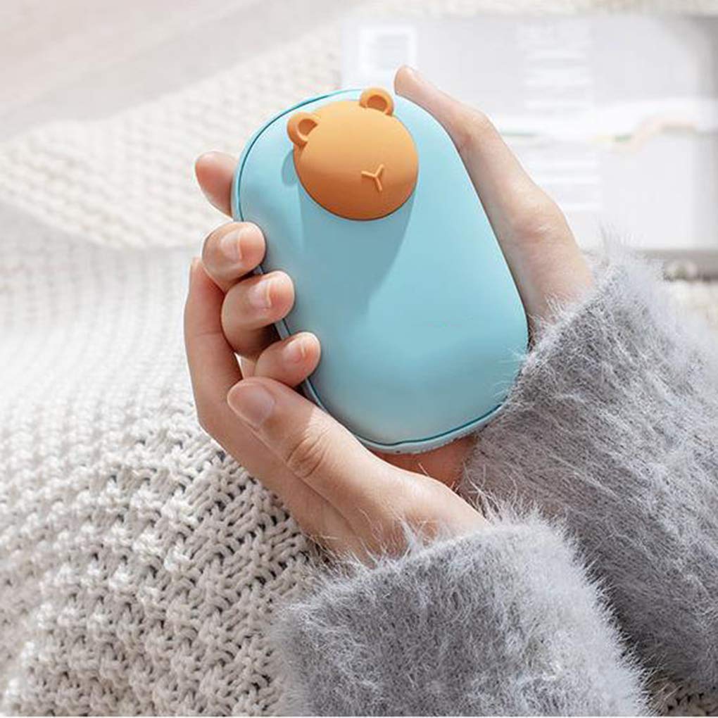 Scaldamani Ricaricabile USB, scaldamani Elettrico a Doppia Faccia, Power Bank Portatile, Regalo Invernale per Sport Indoor e Outdoor Power Bank, Rosa