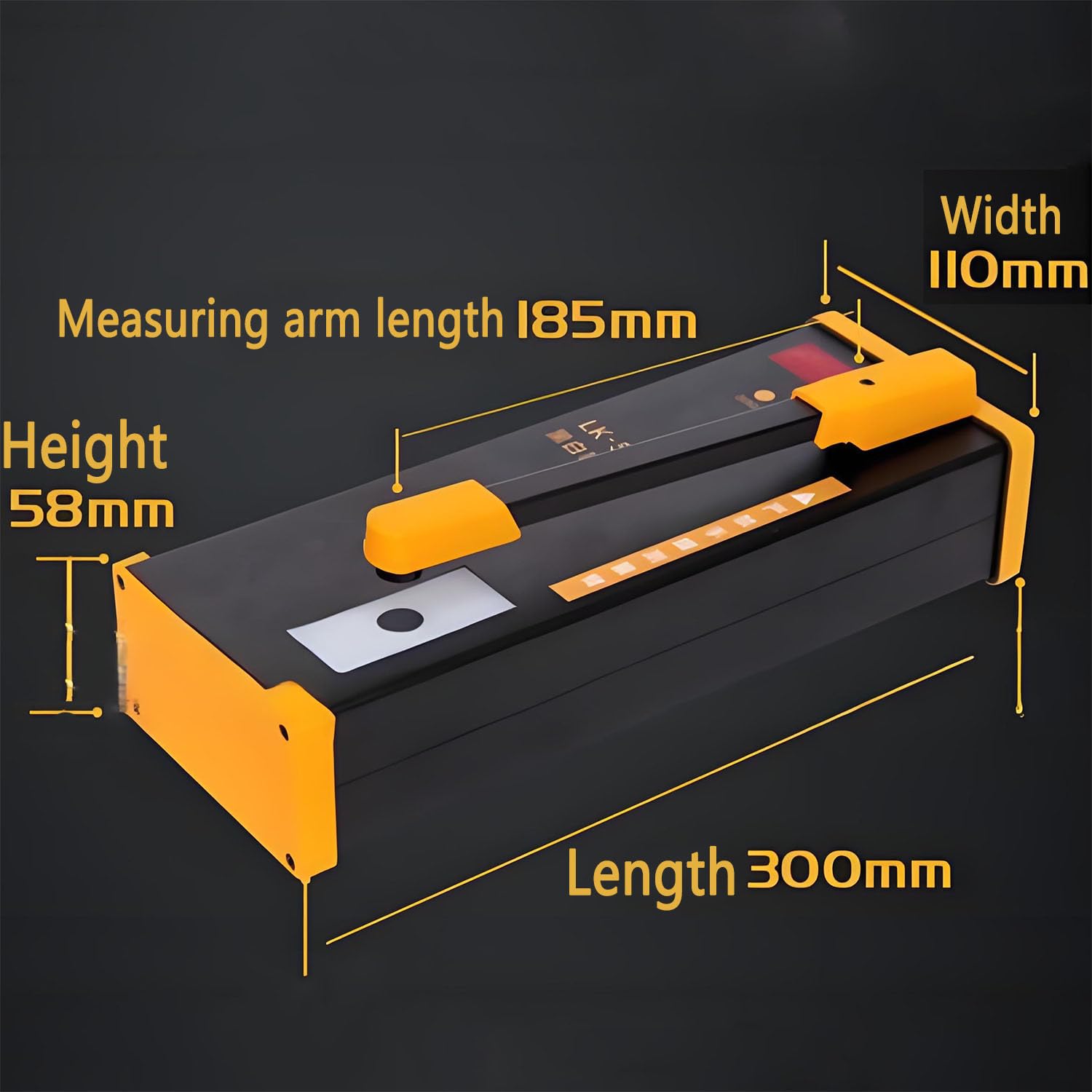 Medidor de densidad de película con brazo de medición de 185 mm, calibración integrada para lecturas precisas de oscuridad en el análisis de película