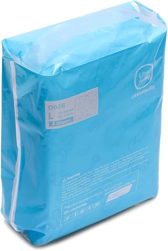 Miniatura 9 de littleforbig Impreso adulto Breve pañales adulto baby Diaper Lover abdl 2piezasNursery, LA01-LB-D02B-M02, M, Azul, 1