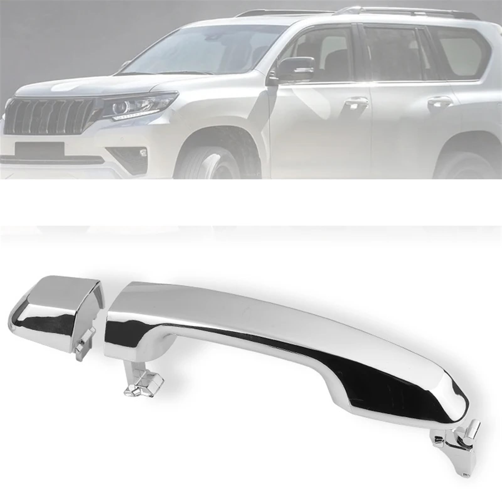 PAIR LH+RH REAR Outer Door Handle Chrome For Toyota Prado J150 Series
