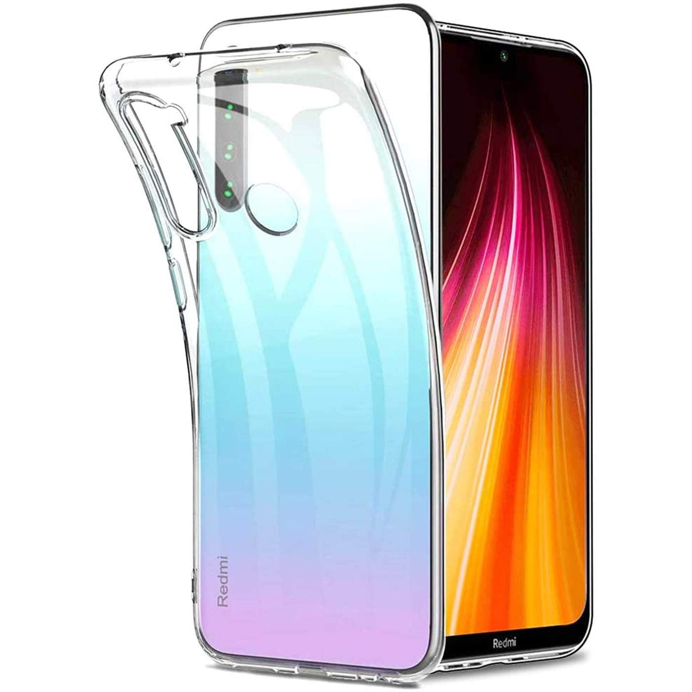 Klare Silikon Hülle Für Xiaomi Redmi Note 8 | Transparent, Stoßfest, Kratzfest | Mit Schutzecken, Dünn & Flexibel