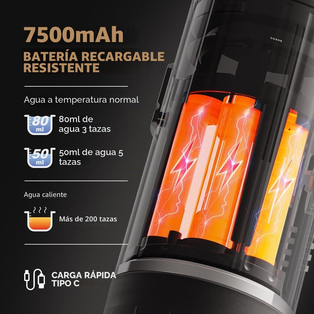 Cafetera eléctrica portátil, cafetera de viaje para autocaravanas, autocalentable, con café molido y adaptador para cápsulas NS para autocaravanas, senderismo y oficina, color verde