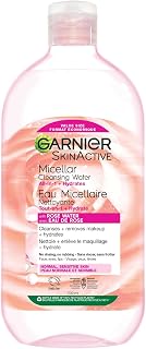 Garnier Micellar Cleansing Water, All-In-One Hydrating Makeup Remover, Face Cleanser With Rose Water & Glycerin, Hypoallergenic, Sensitive to Dry Skin, 700ml