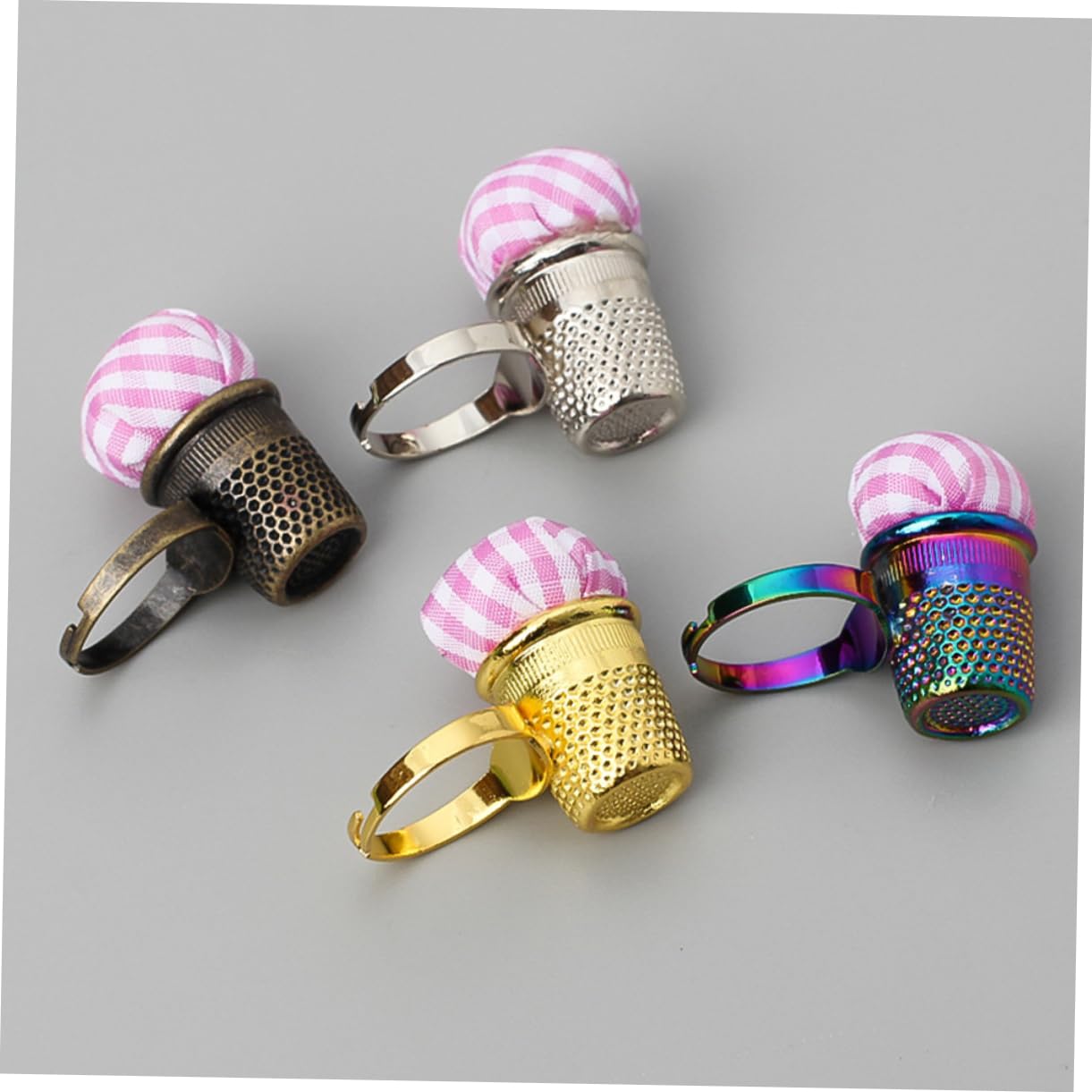 IWOWHERO Lovely Finger Pin Cushion Reusable Pin Holder for Sewing Quilting Material Compact Design Present for Sewing Enthusiasts