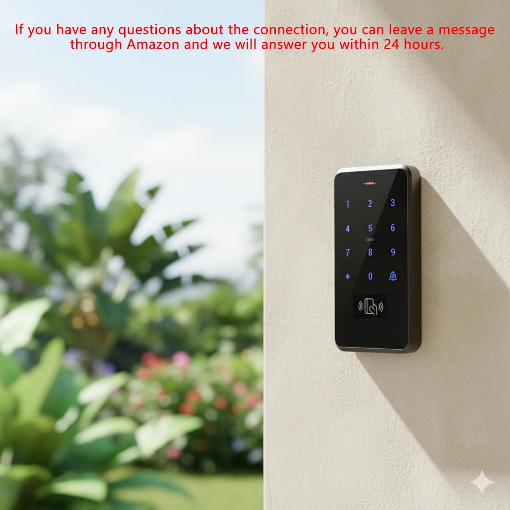 IP68 wasserdichtes Zugangskontrollsystem für den Außenbereich, RFID-Tastatur, 180 kg, Magnetschloss, Netzteil, 10 Schlüsselanhänger