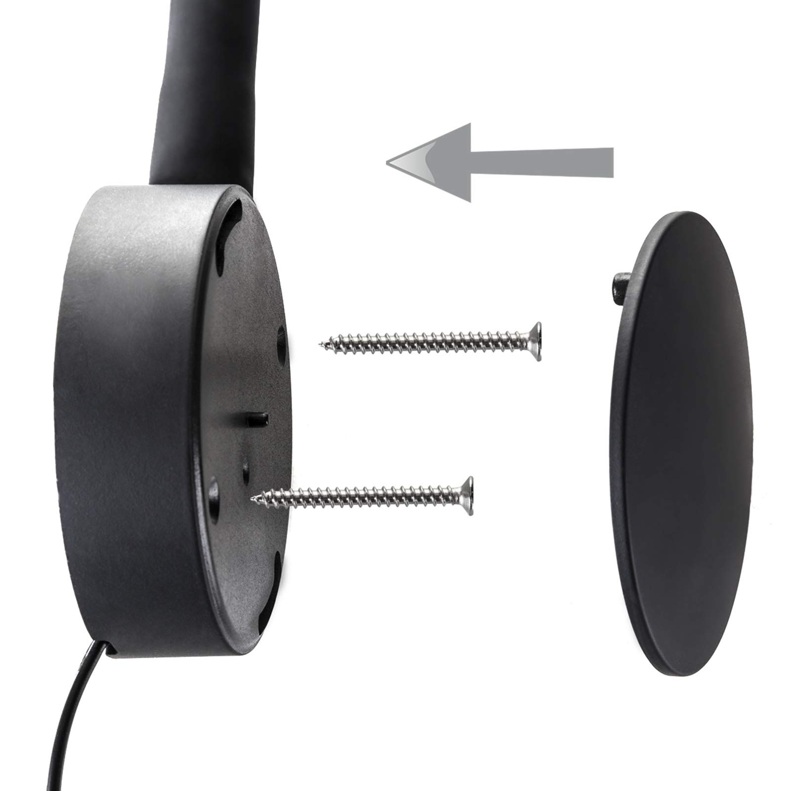 Junker Lightning 12 V LED Lámpara de Lectura FIORE con Brazo Flexible y Sensor Táctil sin Transformador