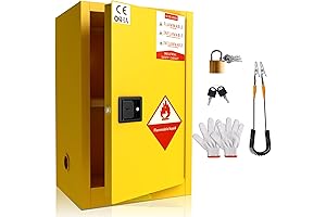 RQR 16-Gallon Galvanized Steel Flammable Safety Cabinet