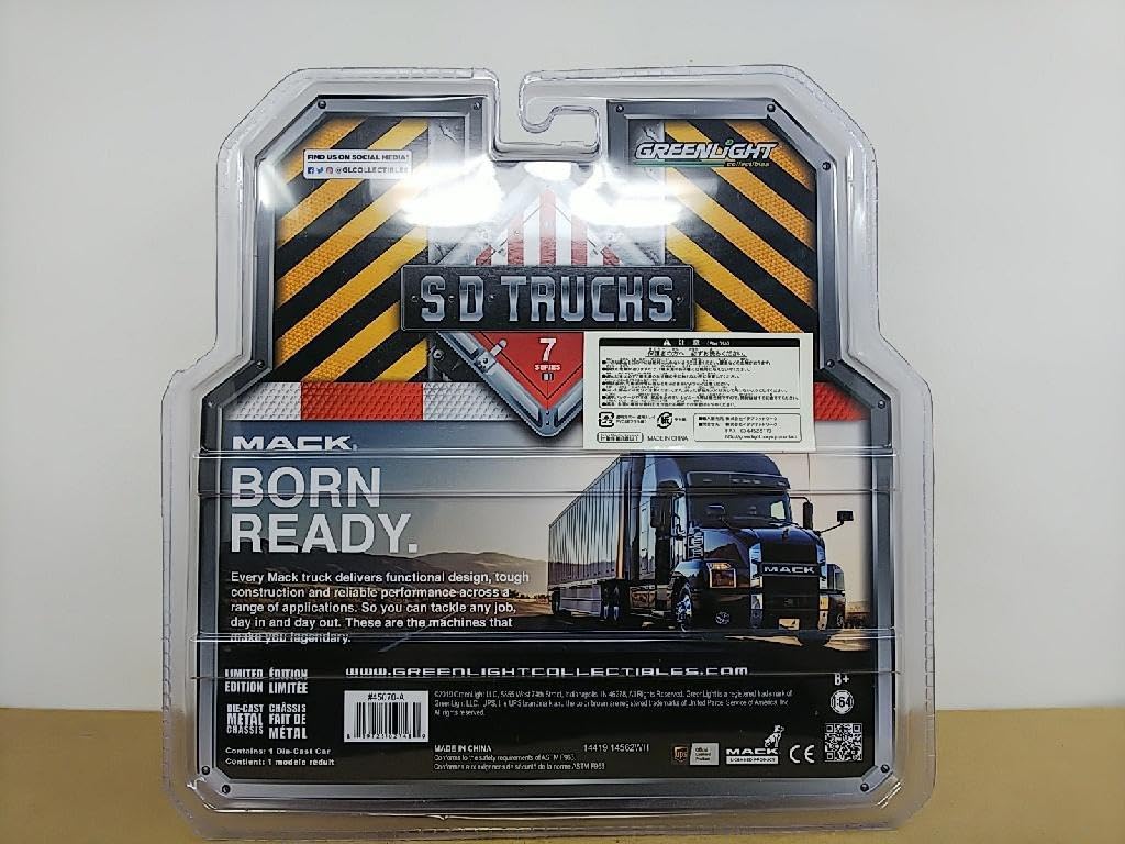 Amazon.co.jp: グリーンライト 1/64 MACK トラックトレーラー