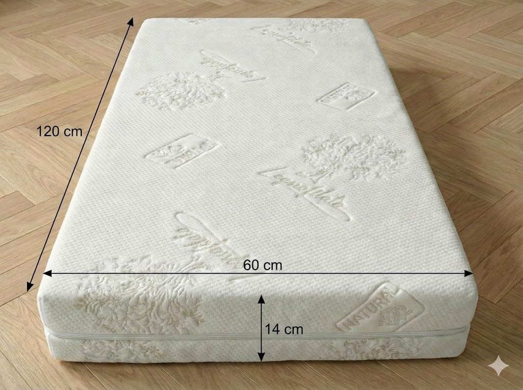 Foppapedretti Materassino Antisoffoco 60x120 Memory Foam Sfoderabile Anallergico OEKO-TEX Dispositivo Medico