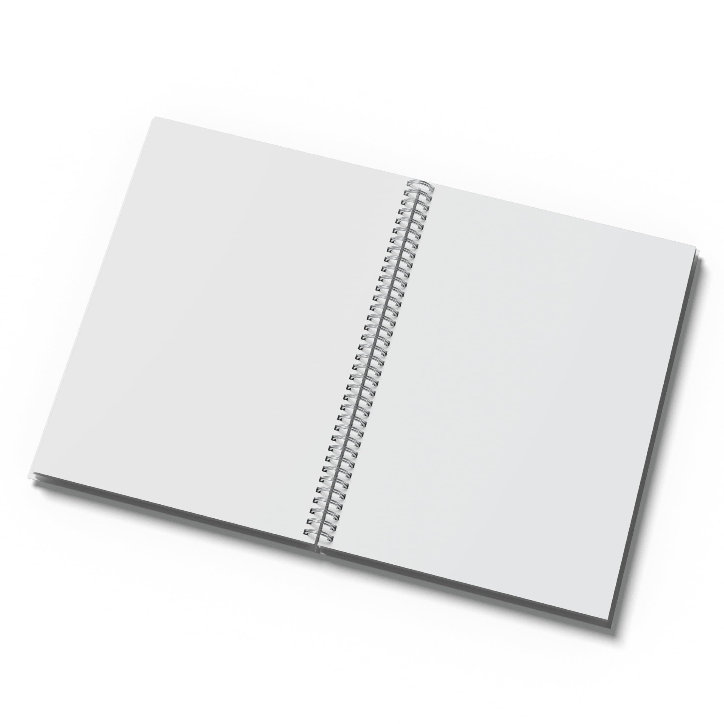 KAANUKA Quaderno a spirale formato A4, soggetto singolo, 200 pagine, senza righe, tinta unita, formato A4, 29,7 cm x 21 cm, quaderni lunghi in tinta unita per studenti scolastici e universitari