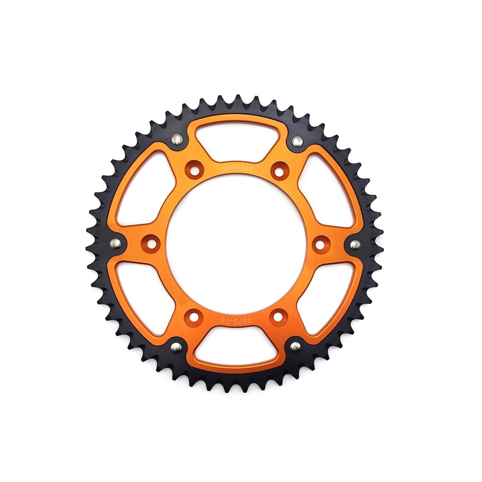 Motorrad Hinteres Kettenrad 51T 52T Hinten Kettenrad 520 Kette Kettenblatt Bremsscheibe Trommel Platte Fit Für KTM EXC HUSQVARNA GASGAS Motorrad Kettenrad(52T Sprocket)